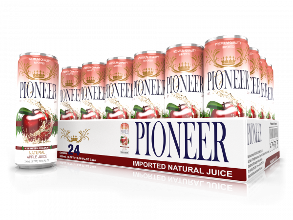 Pioneer Juices – Apple 24 Pack 3D