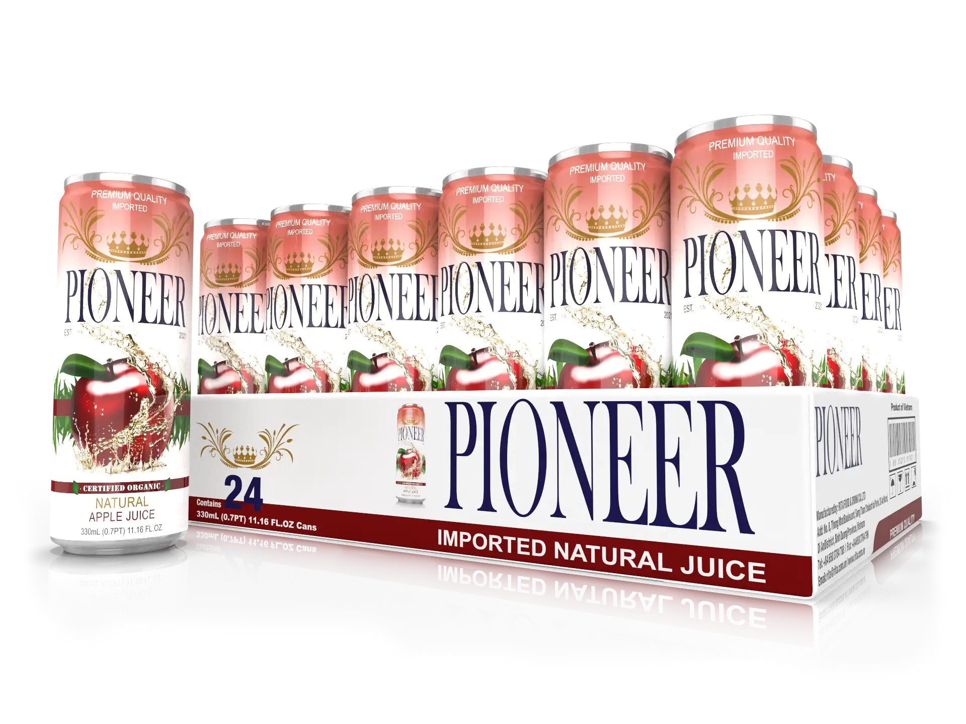 Pioneer Juices - Apple 24 Pack