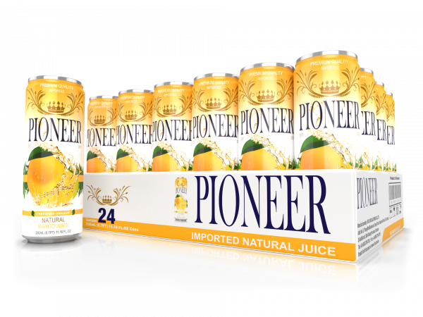 Pioneer Juices – Mango 24 Pack 3D