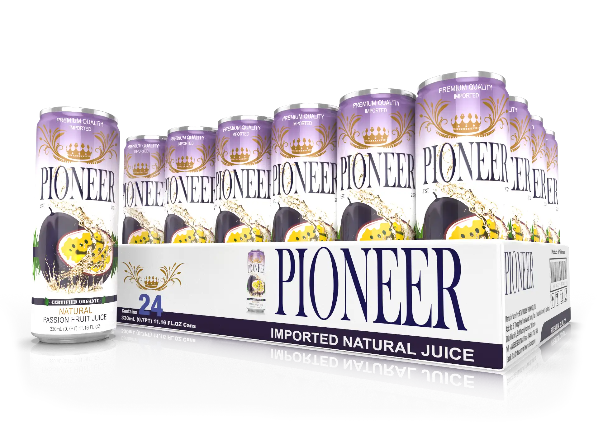 Pioneer Juices - Passion Fruit 24 Pack