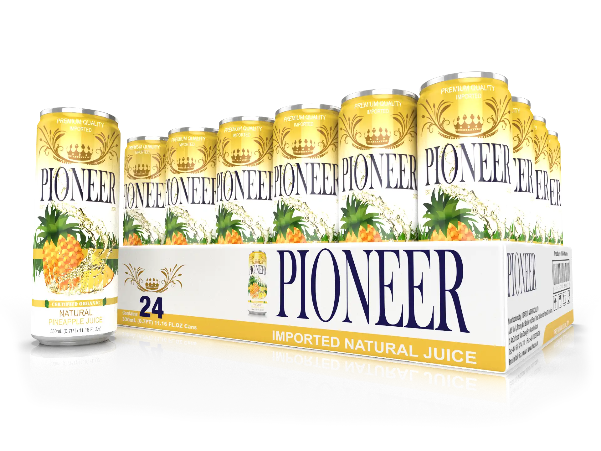 Pioneer Juices - Pineapple 24 Pack