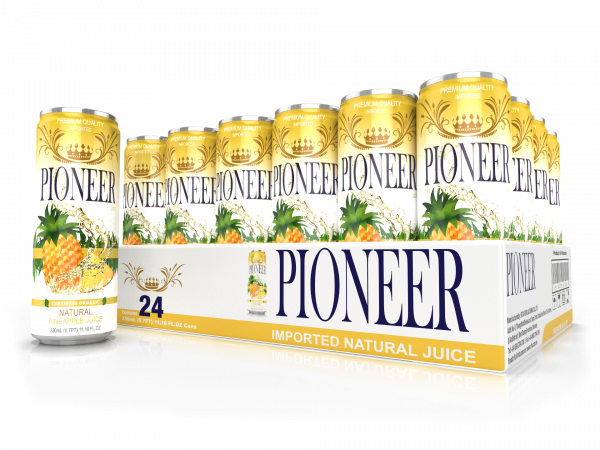 Pioneer Juices – Pineapple 24 Pack 3D