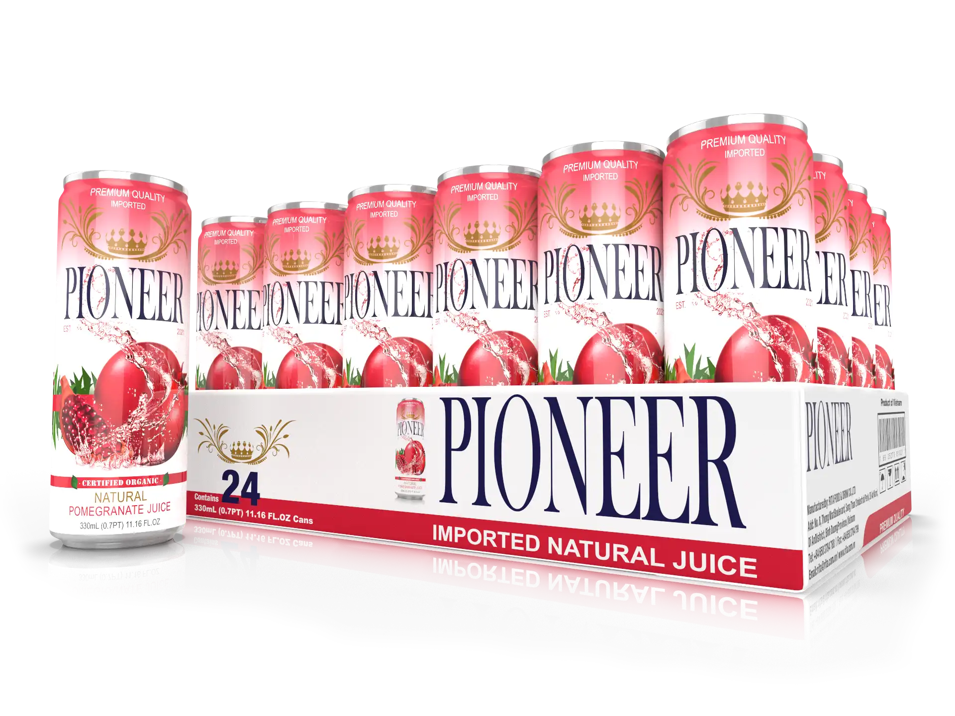 Pioneer Juices - Pomegranate 24 Pack