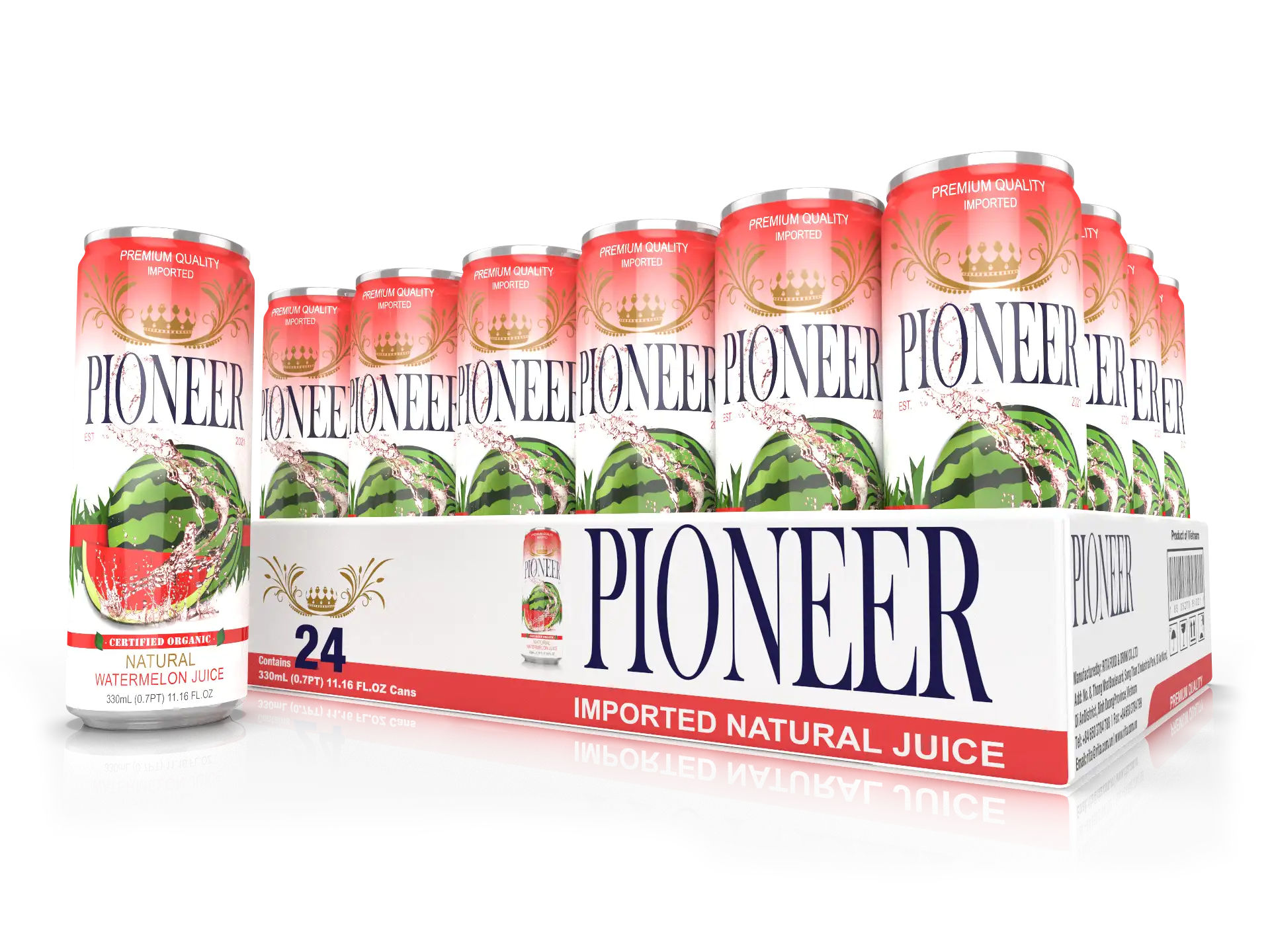 Pioneer Juices - Watermelon 24 Pack